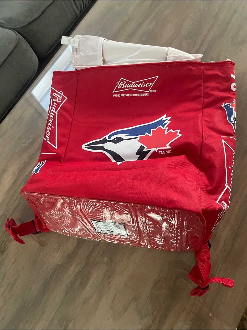 Budweiser Red Toronto Blue Jays Insulated Cooler Tote